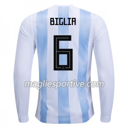 Completo Calcio Argentina Biglia 6 Divisa Prima Mondiali 2018 ML